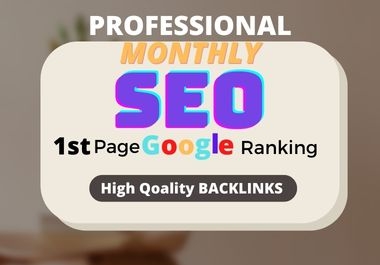 I will do monthly off page SEO service with high quality manual backlinks