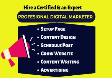 SEO and social media or digital marketing service