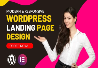 I will create WordPress responsive landing page.