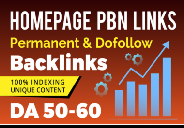22 High DA Homepage Dofollow PBN Backlinks
