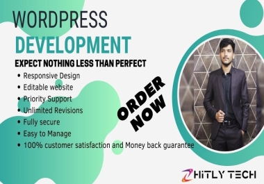 I will make your WordPress website and CMS website development