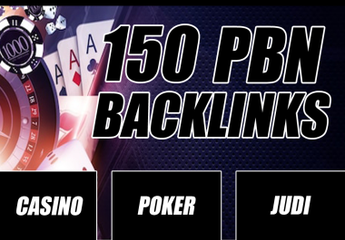 150 Casino Pbn Backlink,  judi,  Poker Related Casino Gambling,  Top Rank Your Casino Website