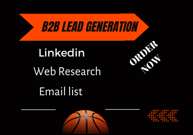 I will do 100 b2b lead generation for your business