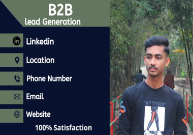 I will do b2b lead generation LinkedIn and web research