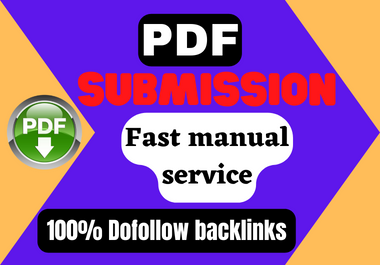 I will do PDF submission to top 80 PDF sharing spam free sites