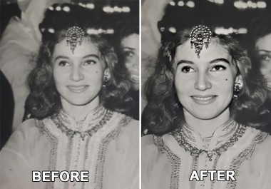 Fix And Enhance 20 Photos Low Resolution,  Blurred And damaged photos