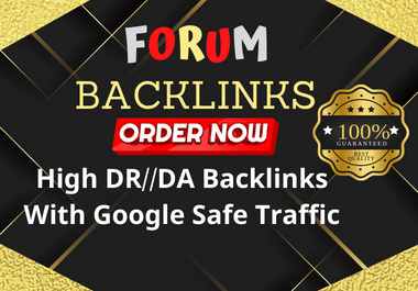 I will do 40 forum posting backlinks on 40 high quality forum websites