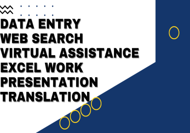 Data Entry in Excel sheet and google sheet work