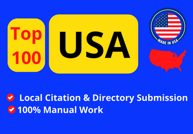 I will Provide Top 100 USA local citations for Business Local SEO