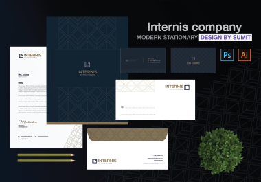 You will get Modern Stationery Design Brand Identity Design Brand Identity Designer
