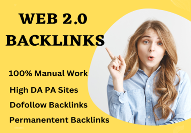 I will build 100 high authority dofollow web 2.0 backlinks with profile backlinks manually
