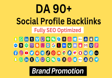 I will do 100 profile backlinks with SEO high quality link