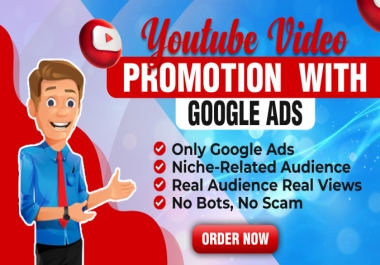 I will do video promotion 3500-4000 traffic use most organic method google adword