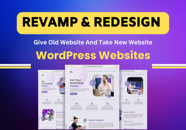 I will revamp redesign wordpress website