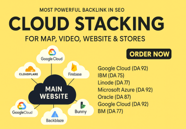 Build High Quality Cloud Stacking SEO Dofollow Backlinks and Link Building