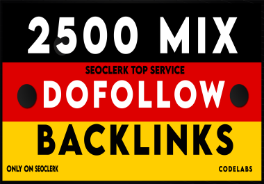 2500 Mix Dofollow Seo Backlinks 2026 Updated