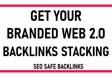 2025 Exclusive 90+ DA PA 100 Branded Web 2.0 Seo Backlinks Link Building Drip Feed