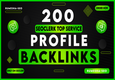 I will build 200 high quality dofollow profile backlinks