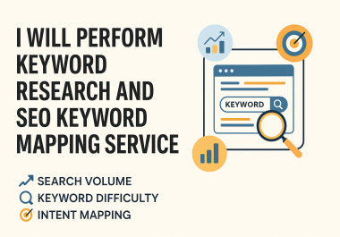 I will do keyword research and SEO keyword mapping for websites