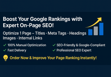 I will do complete on-page SEO optimization for 1 page