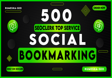 I will do 500 Social Bookmarking Backlinks From Top Branded Companies