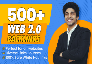 I will create 500 HQ web 20 backlink