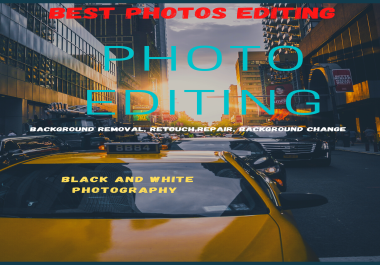 I will photoshop,  image editing,  background removal and change.