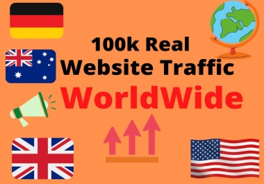 I will drive 100k targeted traffic from USA,  and other countries for your website blogs or url