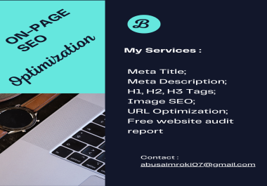 I will do on-page seo,  meta titles,  meta descriptions,  and image alt tags