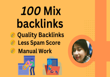 I will provide quality full 100 mix backlinks with high da pa site