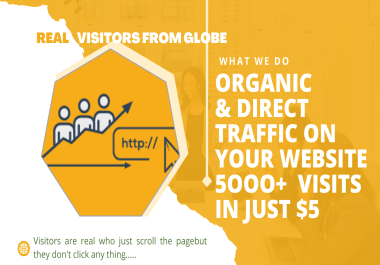 We will do google white hat seo with keyword targeted traffic & directtraffic on your website