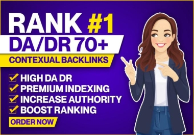 Manually Build 200  Powerful Authority  DA 70+ Dofollow High Authority SEO Backlinks