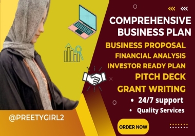 I will develop an investor ready business plan for startups and financial plan
