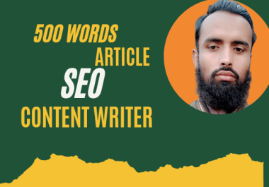 I will write 500 Words Amazing Blog post Article for Your Niche