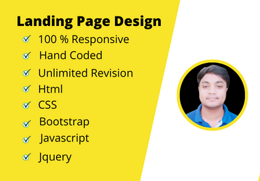 I will build a responsive bootstrap landing page