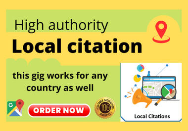 I will submit 50 USA,  UK,  and CANADA and other country local citations to directories.