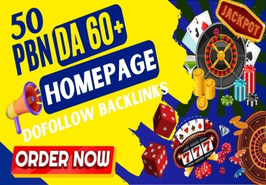 50 Permanent PBN Backlinks DA 60 to 70 Plus Dofollow and Index Domains