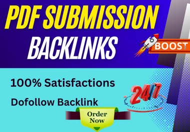 I'll submit content or PDF to the top High quality 80 sites for PDF Backlinks
