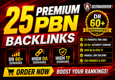 Premium DR60 Plus Unique 25 PBN Homepage backlinks HIGH DA TF