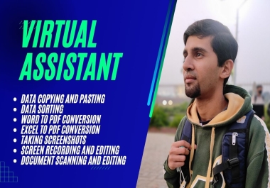 I will complete your data entry related services