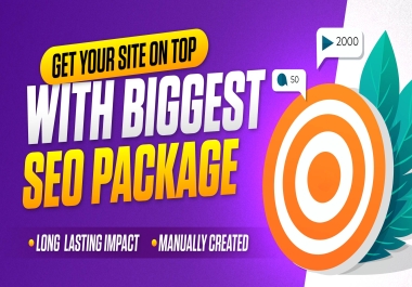 Biggest Organically done page 1 booster package- guaranteed improvement Results