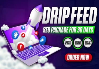 Full-Scope Premium 30 Days DripFeed SEO Backlinks Package