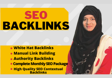 I will build high quality dofollow SEO backlinks with high da white hat link building