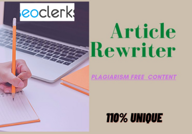 I will spin your articles,  blogs into unique contents