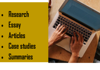 I will write your essay,  academic assignment,  SEO article,  blog post and case study.