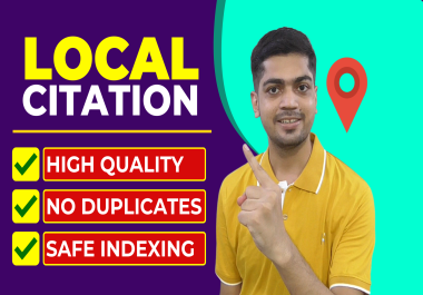 I will do Top Quality 100 Local Citations For GMB Rank
