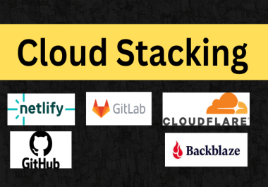 Get 1 Cloud Stacking on netlify,  GitLab,  Github,  cloundflare