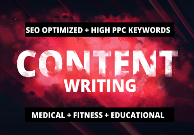 I will write 1000 words seo optimised content & articles with high PPC keywrords