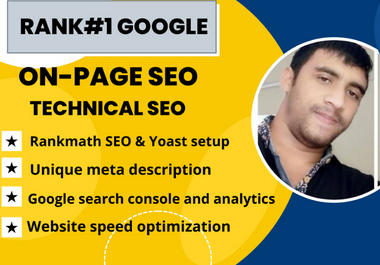 8 pages onpage seo and technical seo for your website