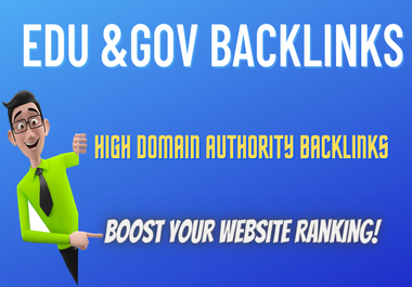 I will Create 30 High Domains Authority gov and edu Backlinks for Google Ranking